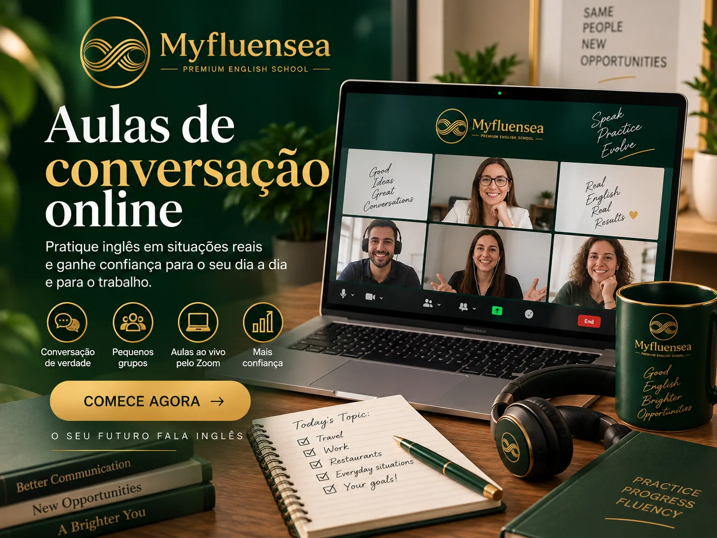 Aulas de Conversação em Grupo