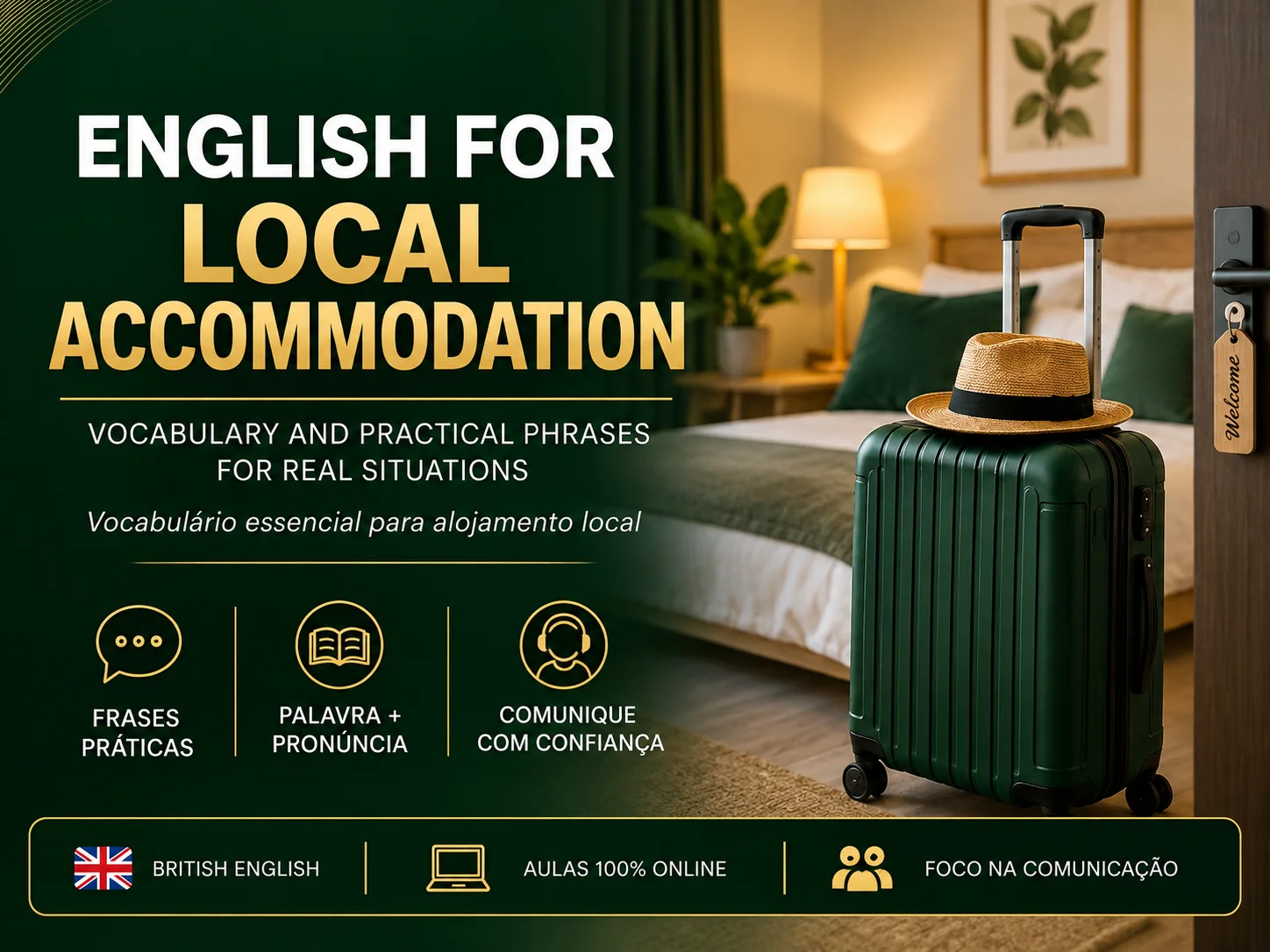 Inglês para Alojamento Local